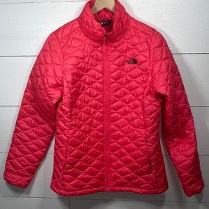 The North Face Women's Red Quilted Puffer Jacket